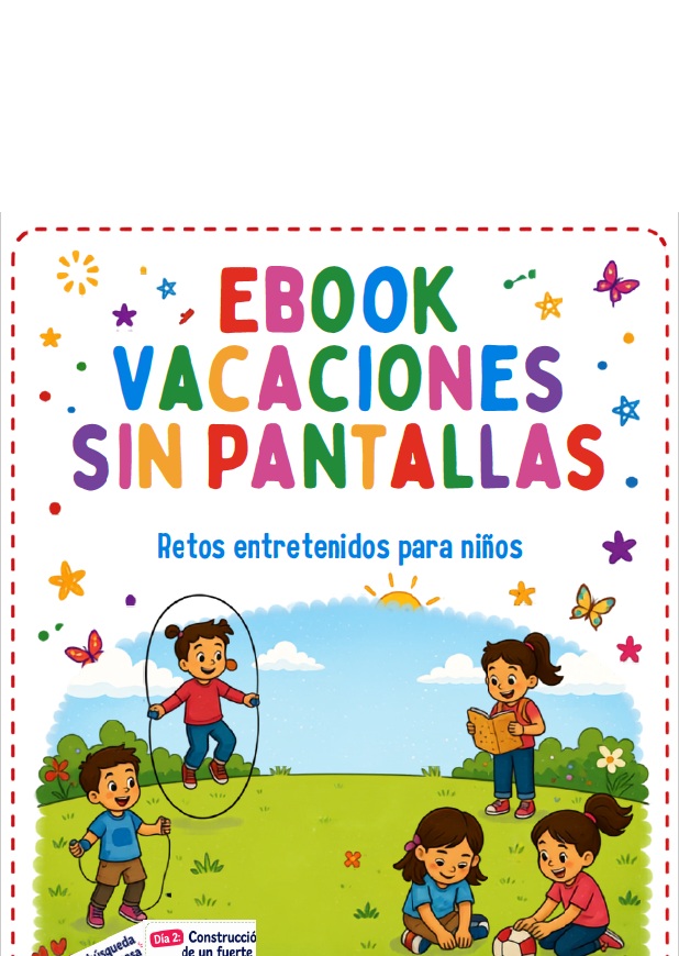 Portada del ebook con retos entretenidos para niños